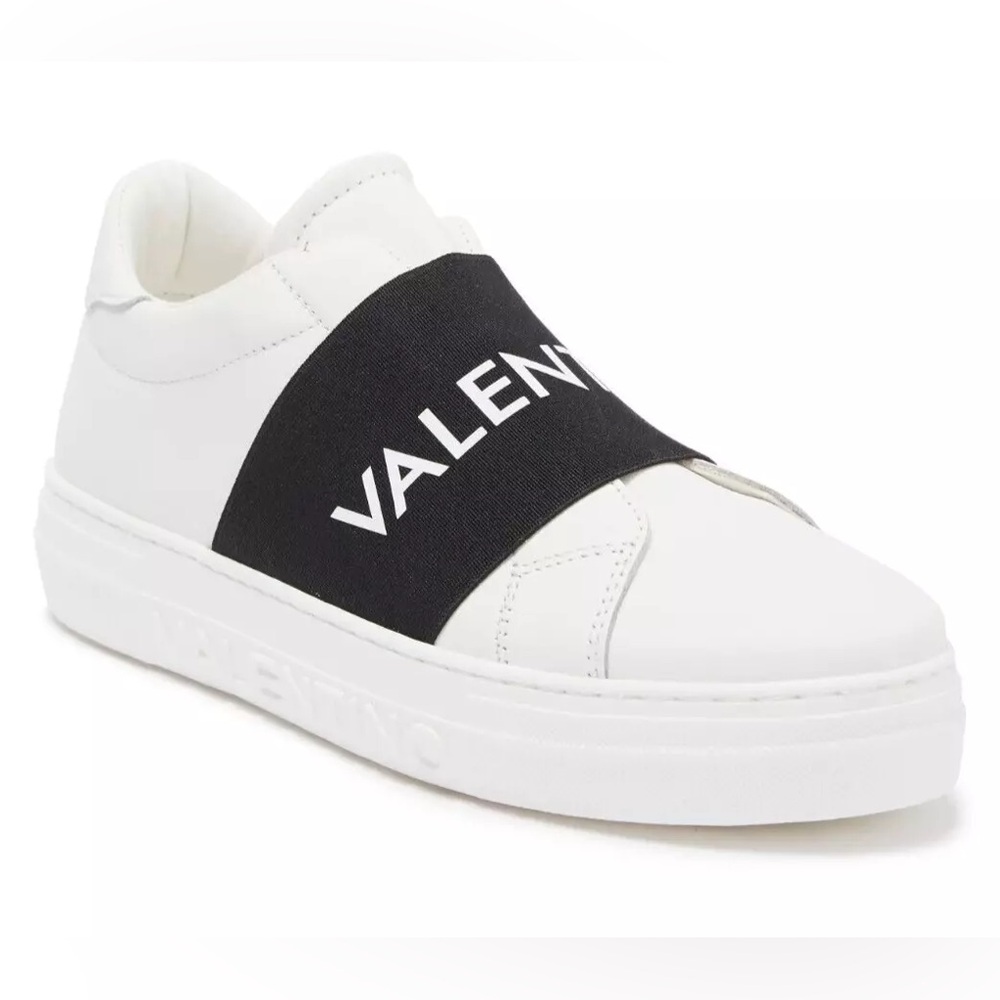 Valentino by Mario Valentino Maya Women's Slip-On Sneakers White Leather